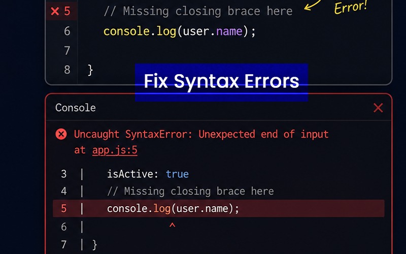 How to Fix Syntax Errors in JavaScript Quickly